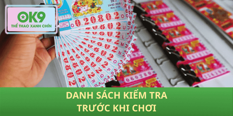 Danh sách kiểm tra trước khi chơi