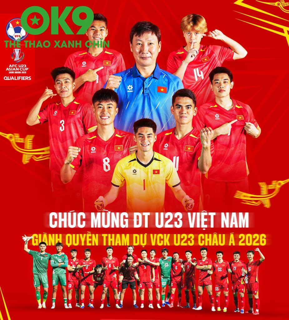 Top 16 Đội U23 Châu Á 2026 – Tip Nóng OK9
